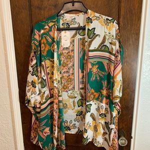 Floral design kimono